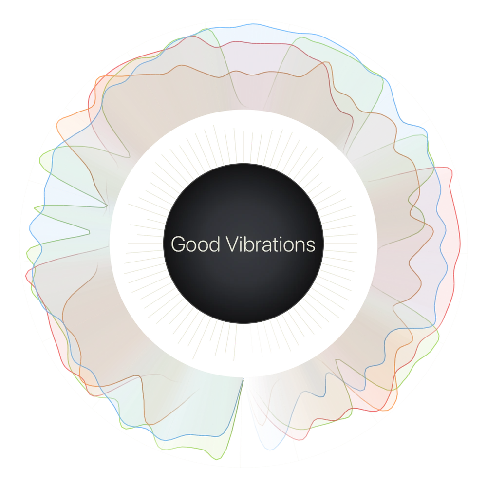 An exported Rose portrait of the song Good Vibrations.